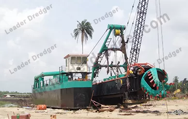LD5500 river dredging sand suction dredger for can reach max 16m dredging depth - Leader Dredger
